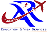 Logo of Run Abroad Education & Visa Services for intelligent practice with AI